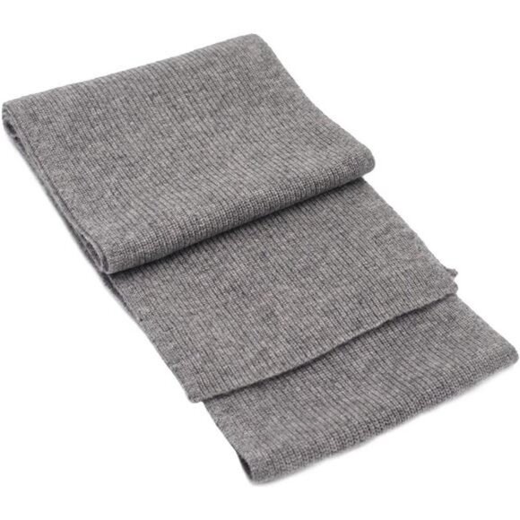 Cashmere Unisex Ultra Soft Ribbed Scarf 100% Pure Cashmere, 70"x 7" - Picture 4 of 5